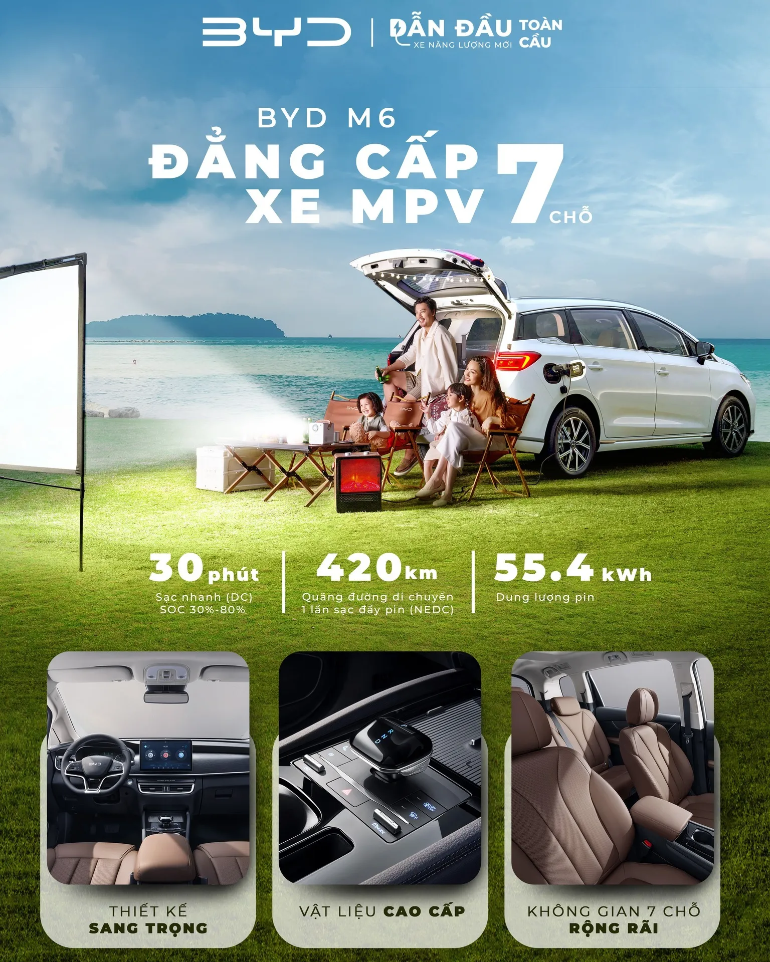 ĐƯA ĐÓN ĐẲNG CẤP - NÂNG TẦM TRẢI NGHIỆM CÙNG BYD M6