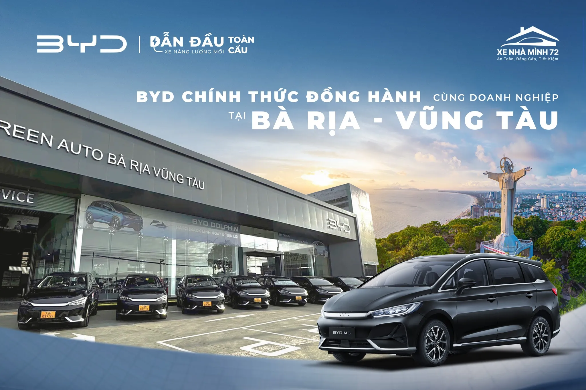 BYD CHÍNH THỨC ĐỒNG HÀNH CÙNG DOANH NGHIỆP KINH DOANH VẬN TẢI BÀ RỊA - VŨNG TÀU! 